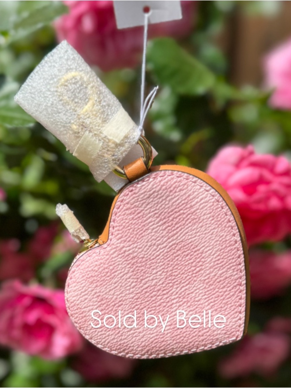 ‼️LAST ONE‼️ NWT Coach Powder Pink Heart Bag Charm